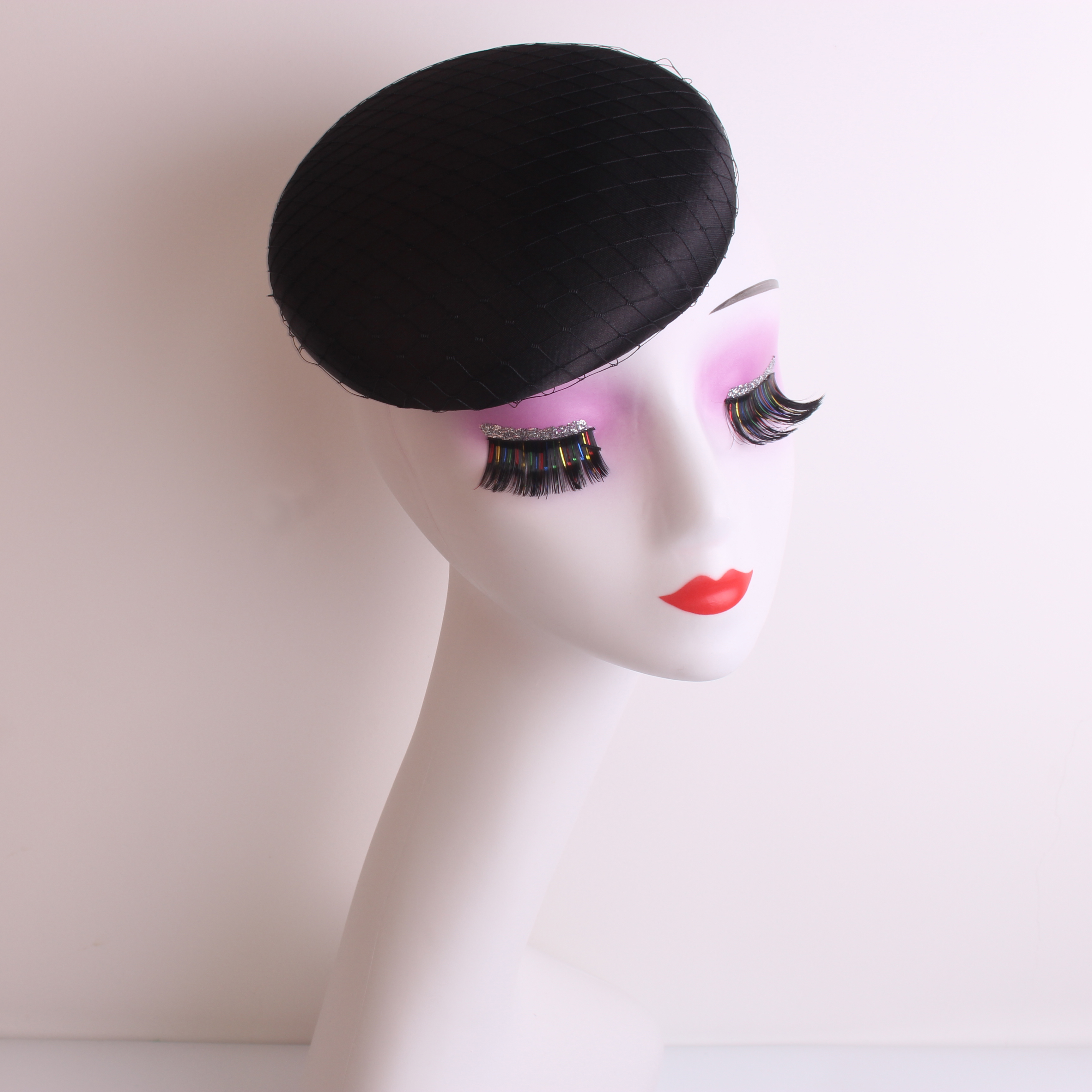 Chapeaux de fête en Satin de 15CM, accessoires pour cheveux, couvre-chef de Cocktail, chapeaux de mariée, chapellerie de mariage rouge, couvre-chef d'église