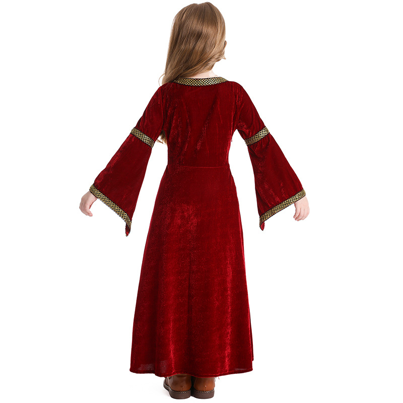 Robe de cérémonie pour filles, robe de princesse, costume de spectacle rétro européen pour enfants, costume de spectacle pour fête d'anniversaire