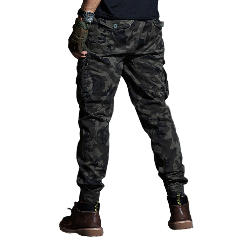 Haute qualité kaki pantalons décontractés hommes tactiques Joggers Camouflage Cargo pantalon multi-poches mode noir armée pantalon vêtements de travail