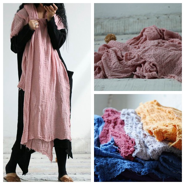 Femmes rides coton lin foulards enveloppes amples couleur unie Vintage écharpe femme 2020 foulards