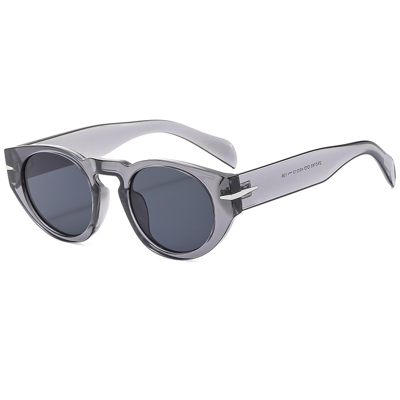 Mode lunettes de soleil rondes femmes classique Vintage hommes lunettes de soleil Steampunk nuances UV400 ovale femme Oculus