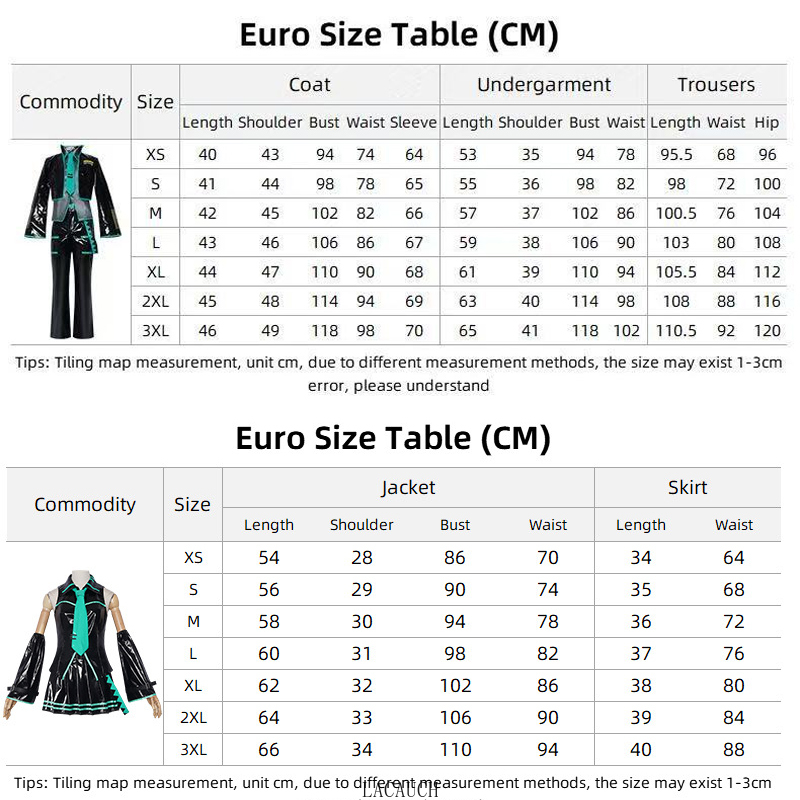 Mikuo – Costume de Cosplay Miku pour hommes, uniforme, perruques, vêtements Anime, veste en cuir PU noir, chemise fantaisie, tenue de fête d'halloween pour femmes et hommes