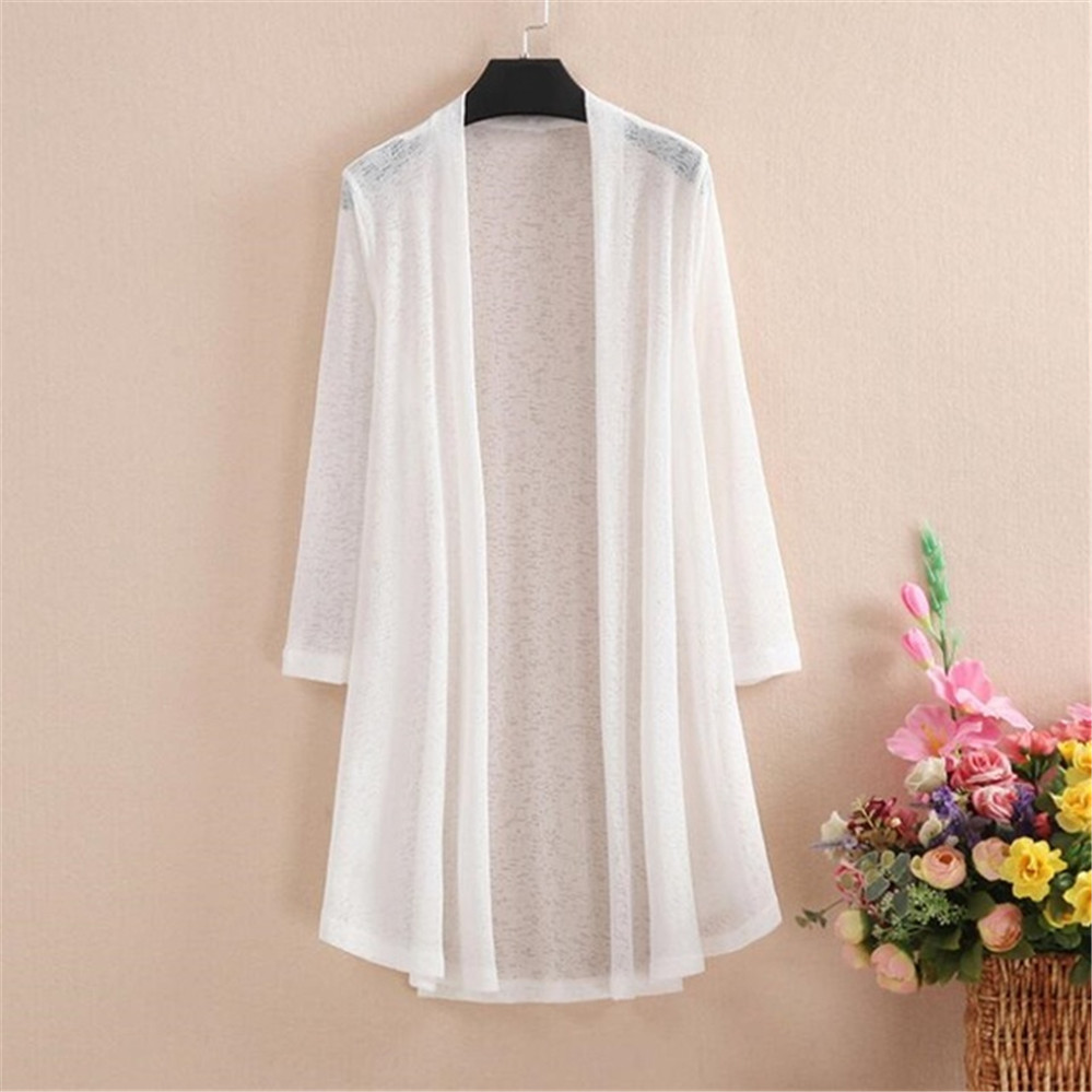 Cardigan long d'été XL-5XL pour femmes, cardigans féminins solides pour femmes, manteau décontracté adt, veste pour dames, vêtements d'extérieur châle, 2022