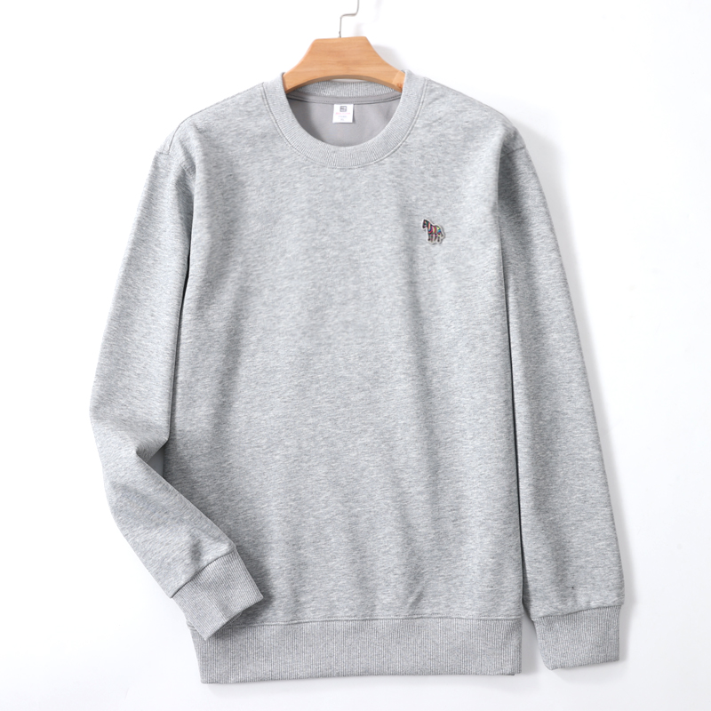2025 nouveau 100% pur coton printemps automne marque haut de gamme hommes/femmes à manches longues col rond style à la mode Couple respirant T-shirt ﻿