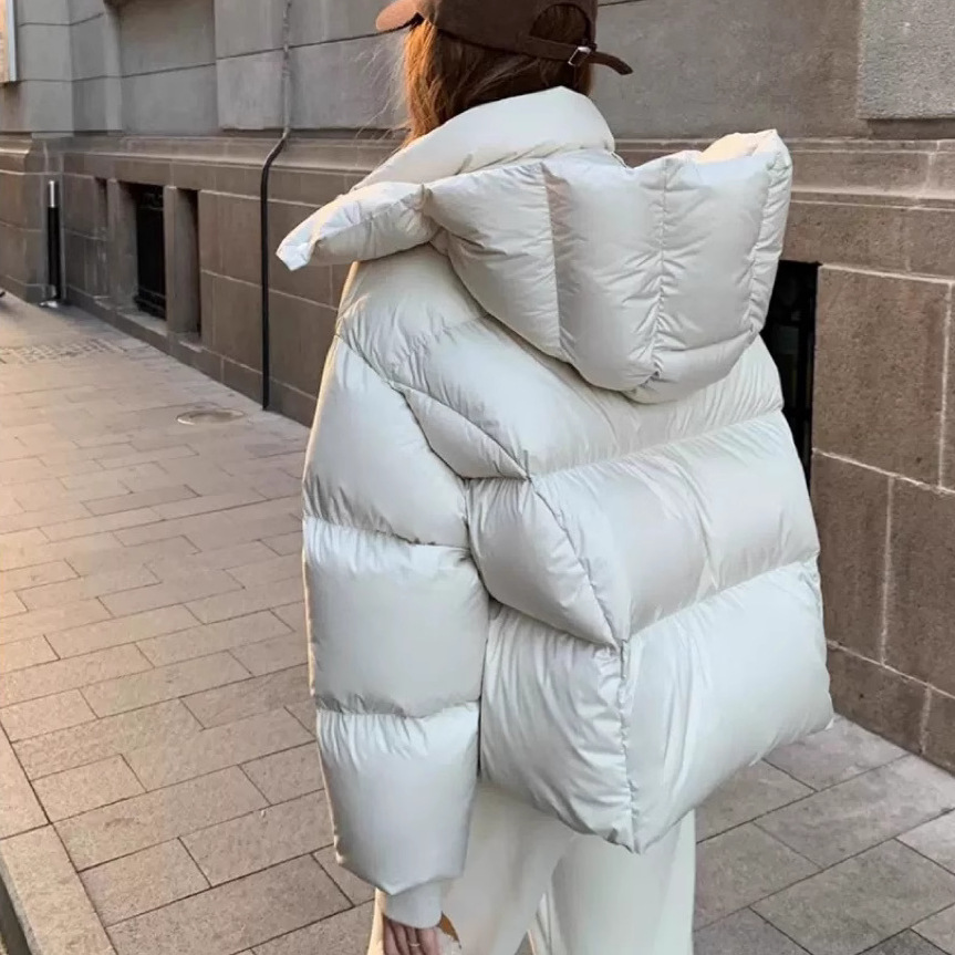 Nouveau automne hiver veste femmes mode léger à capuche vers le bas coton pardessus femme ample décontracté chaud Parkas vêtements d'extérieur