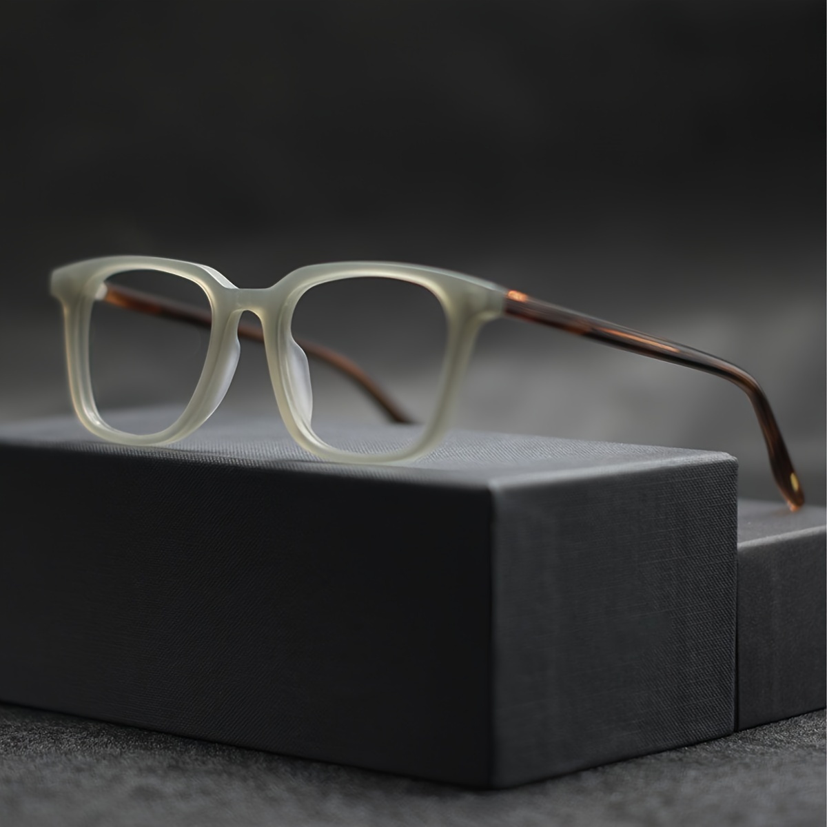 Monture de lunettes carrée unisexe, légère, avec verres transparents, pour femmes et hommes, 1 pièce