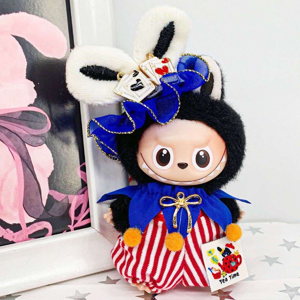 [Pas de poupée] vêtements pour Mini Labubu 4.0 ensemble de costumes de cirque vêtements de Clown pour 10.5 cm Labubu V4 vêtements de poupée accessoires de tenue