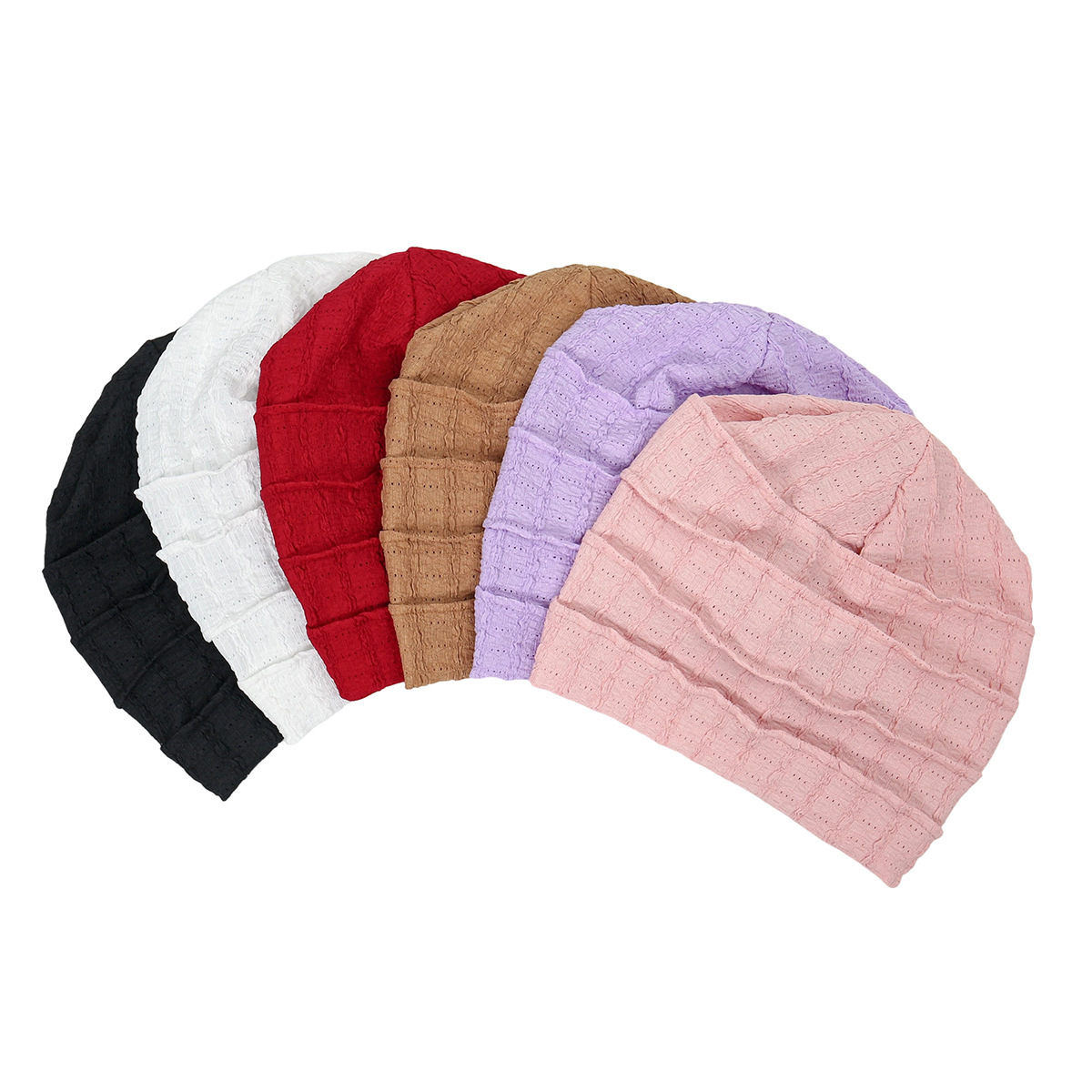 Bonnet Chimio Doux et Extensible pour Femme Ramadan, Couleur Unie, Sous-Hijab, Foulard Musulman, Turban, Chapeau