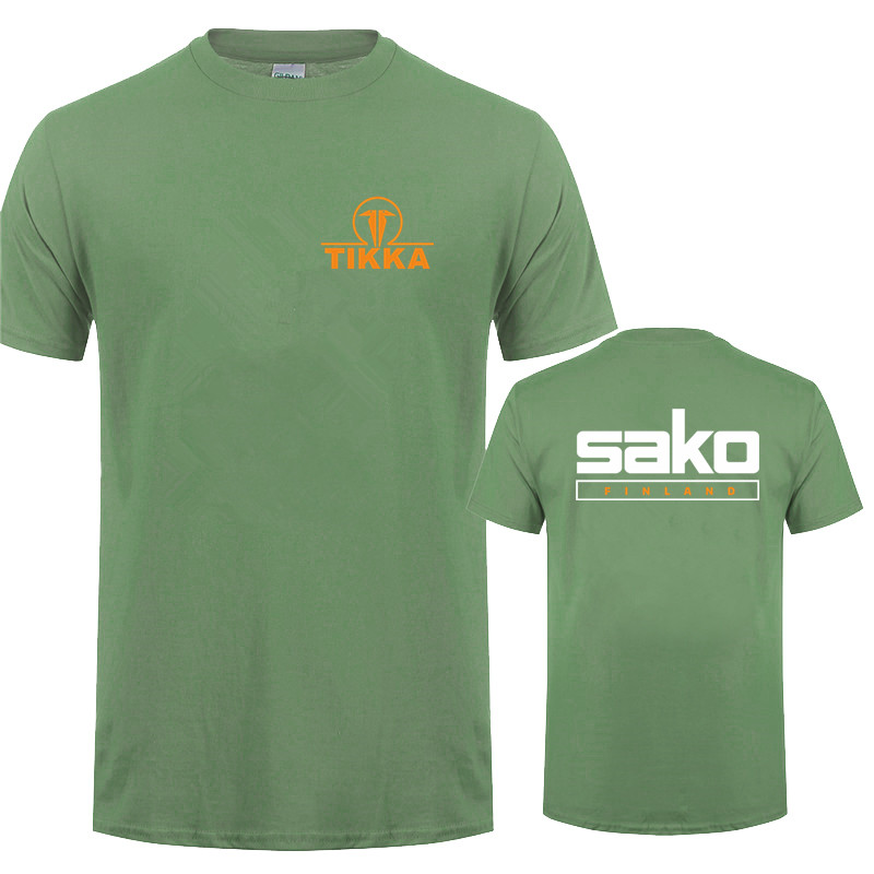 Tikka par Sako Finlande armes à feu t-shirts t-shirts décontracté à manches courtes en coton homme Tshirt LH-252