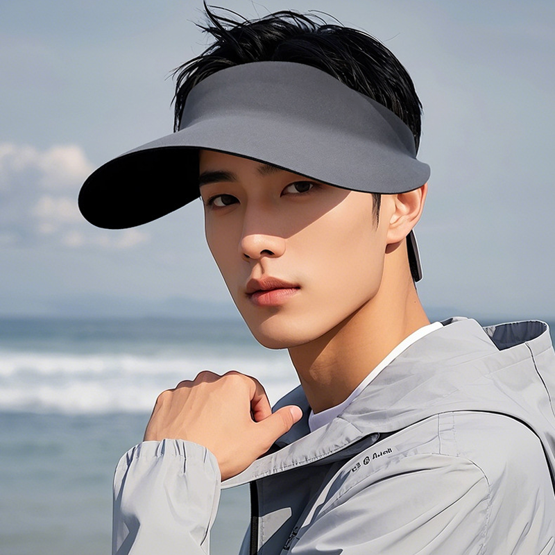Chapeau à visière pour hommes avec tête surdimensionnée pour les Sports de plein air d'été voyage plage nouveau pare-soleil respirant chapeau de soleil pliant