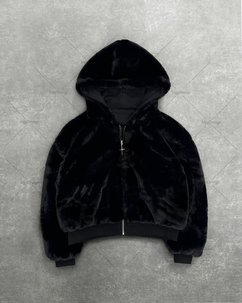 Sweat-shirt à capuche zippé rétro imprimé léopard double face, coupe ample, tendance streetwear punk décontracté, pour hommes et femmes