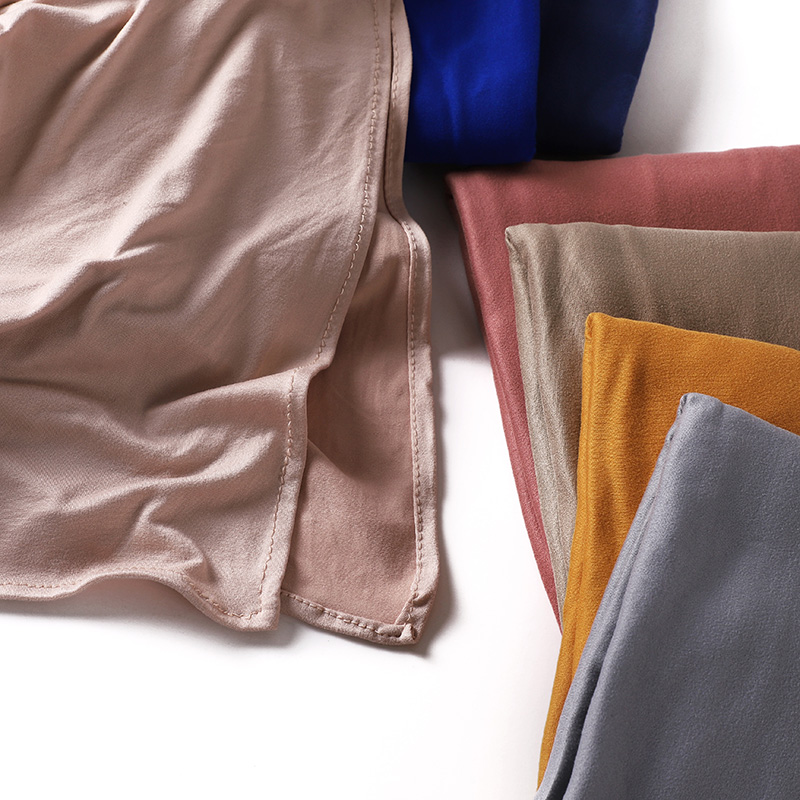 Musulman plaine Hijab coton extensible Premium coton écharpe matériau doux châles de prière femmes musulman coton Hijab