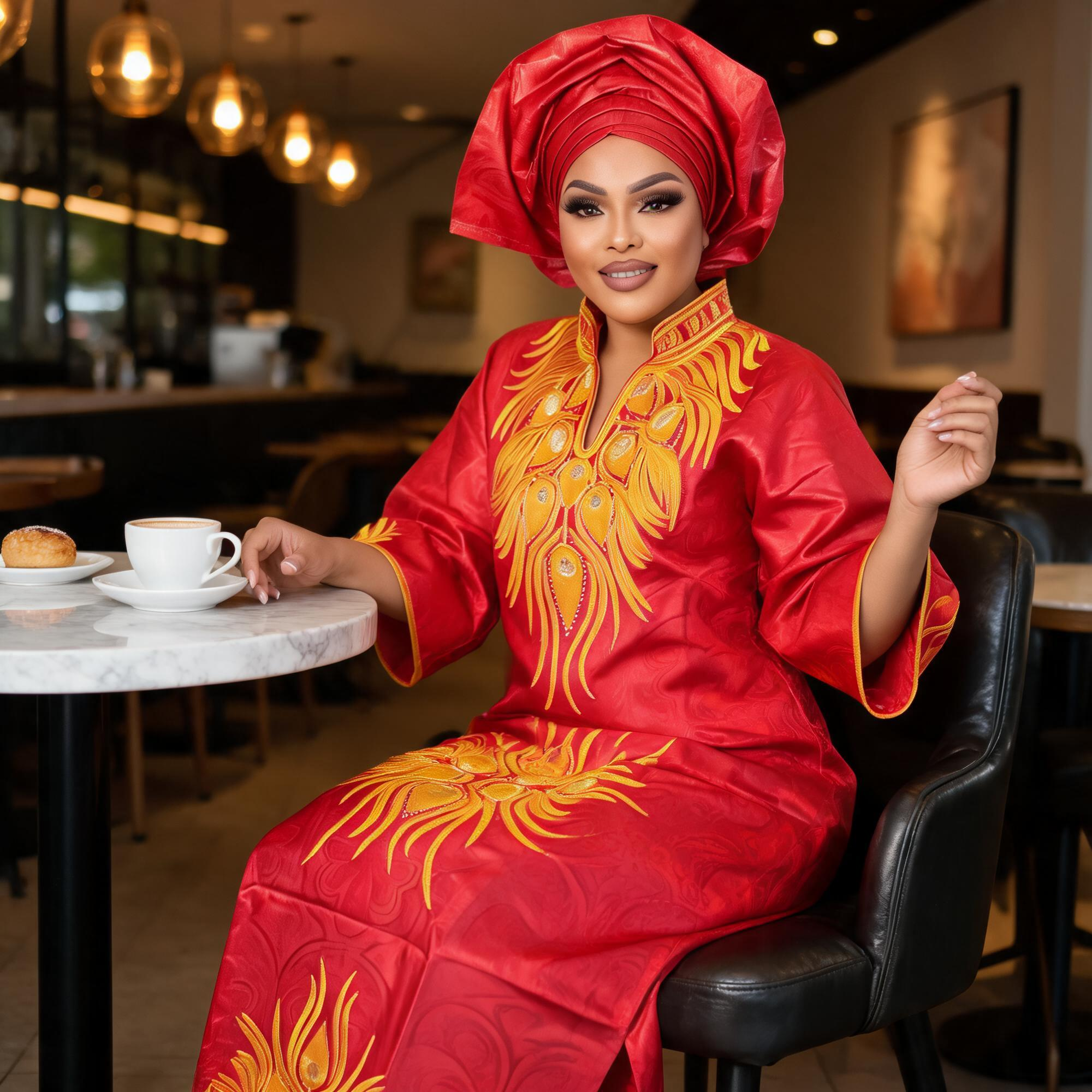 Robes africaines pour femmes grande taille, robe longue en bazin riche avec broderie et écharpe