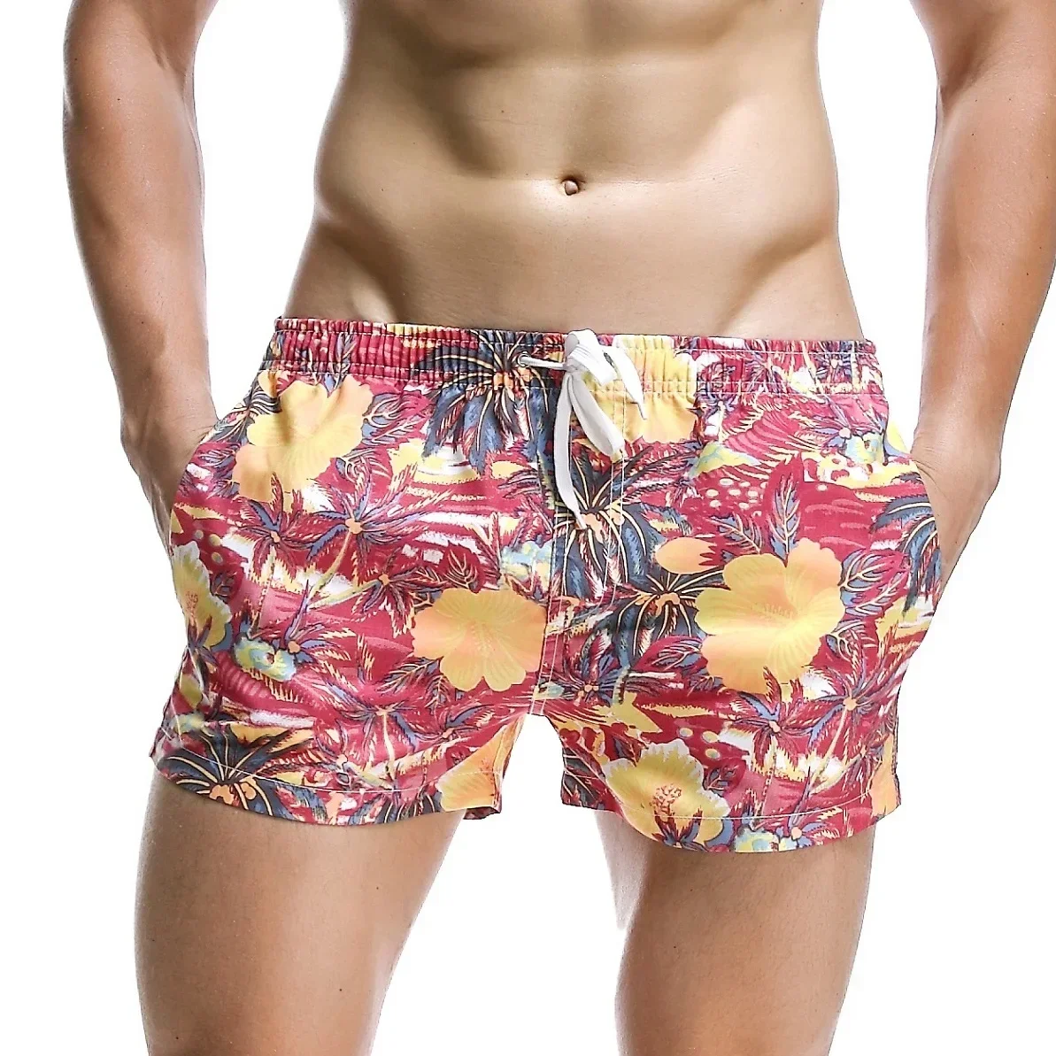SEOBEAN – short de plage décontracté pour hommes, coupe ample, confortable, léger, pour les activités de plein air, été