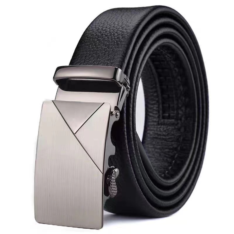 Ceinture pour hommes d'affaires, ceinture de marque de luxe authentique, boucle en métal, ceinture en cuir PU de haute qualité, ceinture souple pour pantalons cargo et jeans