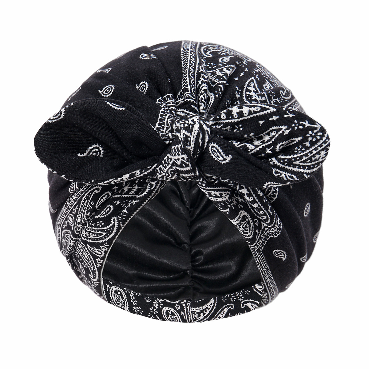 1 pièce Foulard de tête pour femme à motif Paisley, Turban prêt-à-porter, Hijabs intérieurs, Bonnets foulard musulmans pour femme, Foulard indien, Turbante Mujer