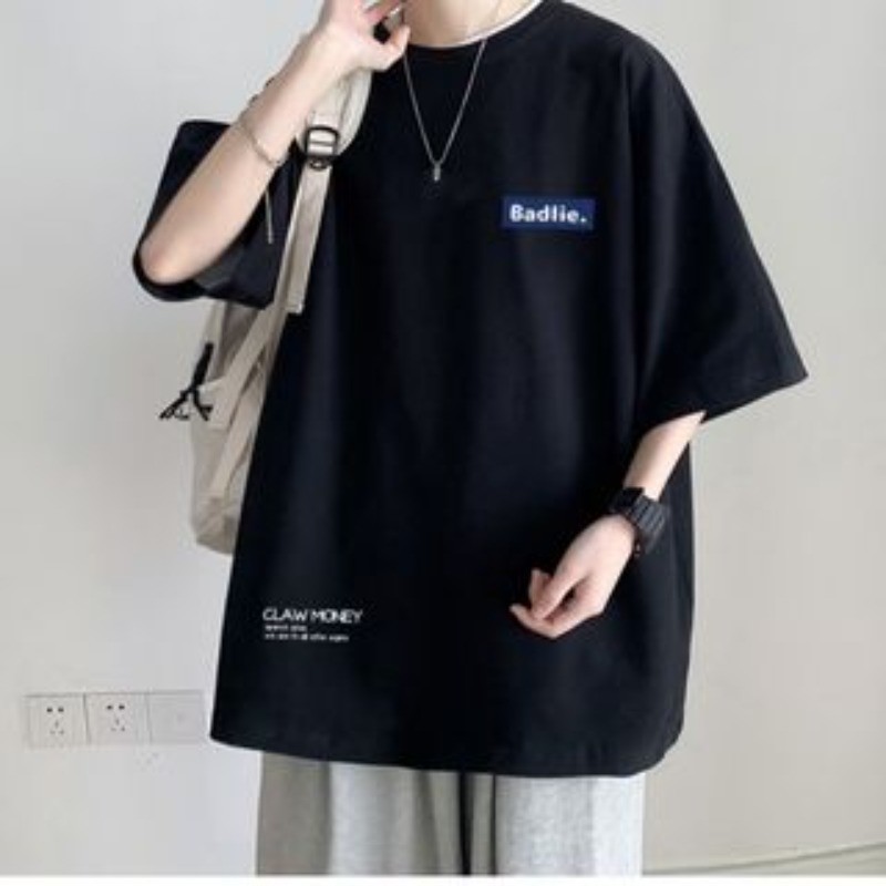 【Taille 8XL】 T-shirt décontracté pour hommes et adolescents, T-shirt américain Vintage avec lettres imprimées BAD, ample, grande taille