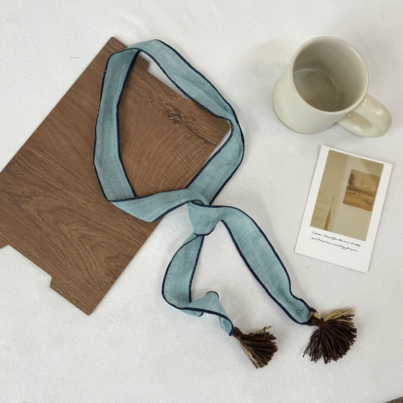 Écharpe à franges de style coréen pour femme, nouvelle collection printemps-été 2026, ruban polyvalent de haute qualité