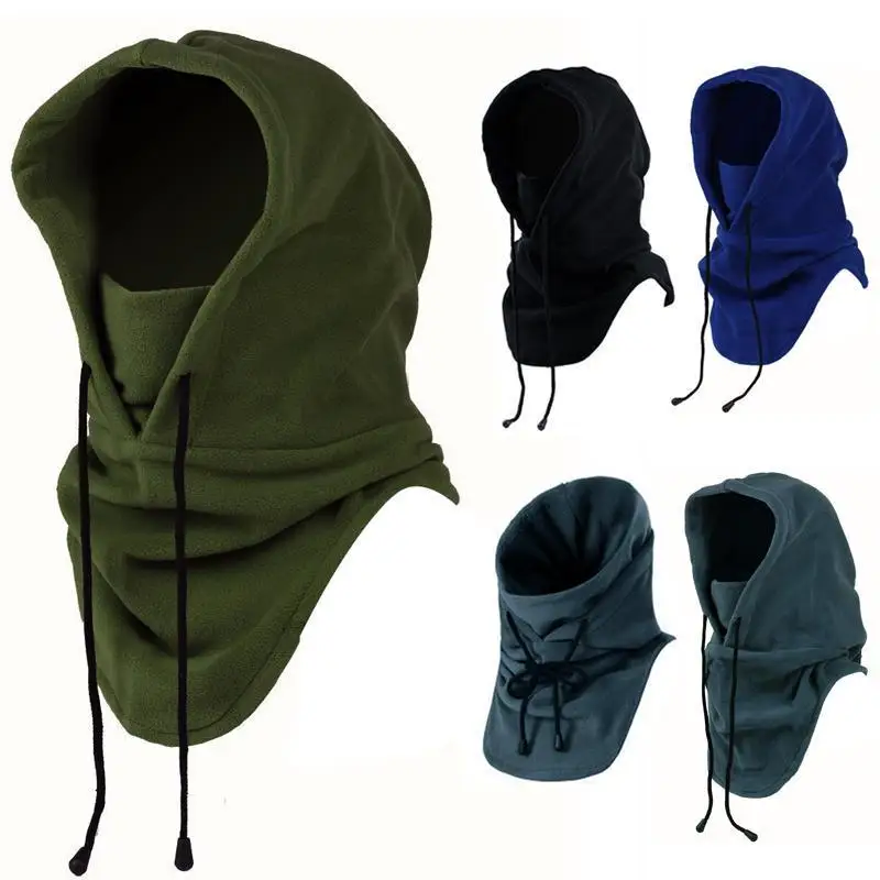 Couvre-visage thermique imperméable pour hommes et femmes, chapeau épais, bonnet chaud, cache-cou à capuche, écharpes de randonnée, bonnets, sourire, grande taille, hiver