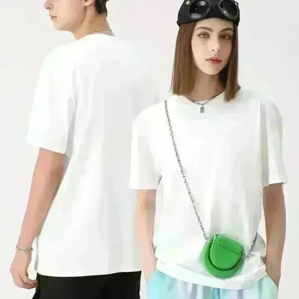T-shirt pour homme, été, nouveau, 100% coton, adapté aux occasions décontractées et sportives, tendance rétro de rue, adapté aux hommes et aux femmes