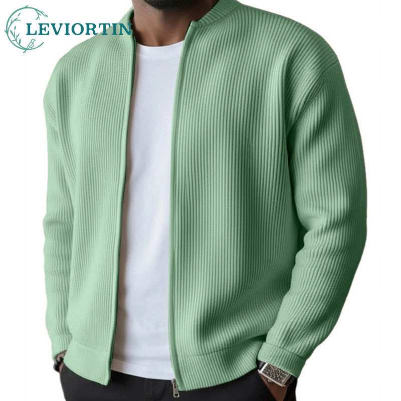 Veste à manches longues pour homme, style européen et américain, décontractée, simple, unie, polyvalente et confortable, automne/hiver 2025.
