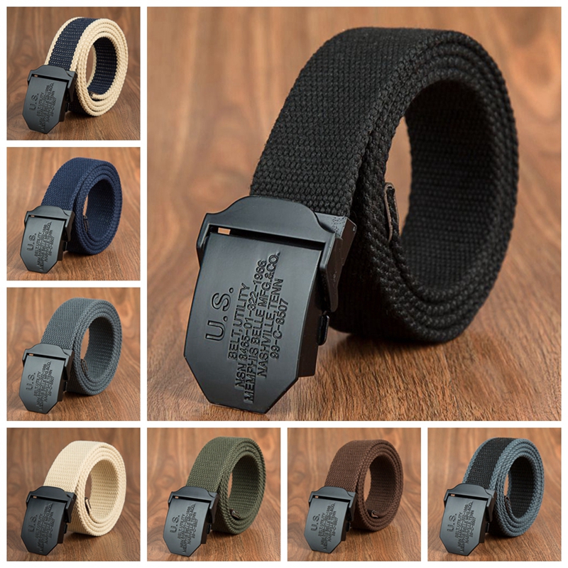 Ceinture noire pour homme avec boucle américaine, ceinture tactique de style western, ceinture extra longue pour jeans, pour hommes grands et corpulents
