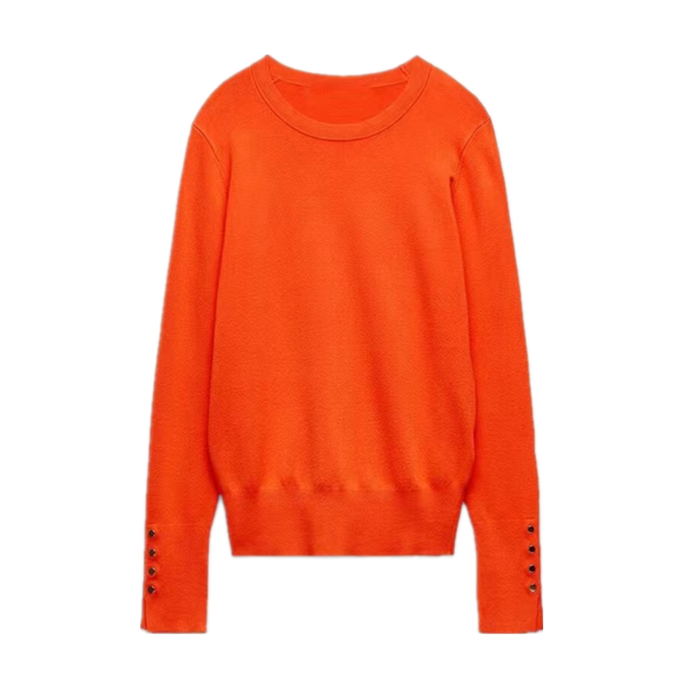 EllYANEllTIAN-Pull à manches longues avec boutons pour femme, pull décontracté pour femme, haut chic pour femme, chemises de haute commande, coprésidence