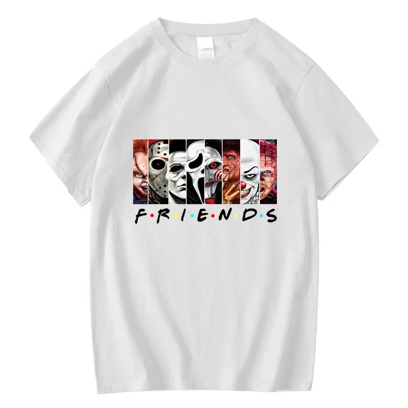 T-shirt à col rond imprimé Funny Friends pour hommes, 100% coton, haute qualité, été cool, t-shirt décontracté pour hommes