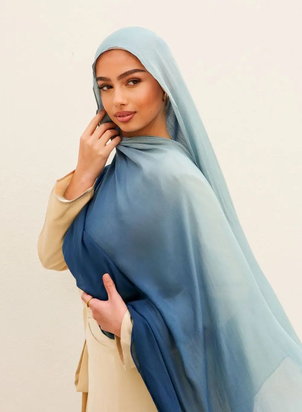 Premium Ombre Modal Hijab dégradé rayonne coton Hijab écharpe dame enveloppes et châles Musulman bandeau islamique Turban Foulard
