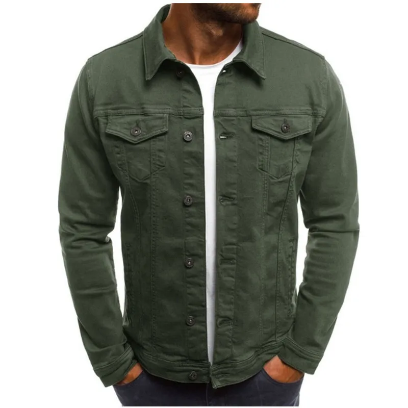Vestes en jean pour hommes coton Vintage classique tendance moteur et vélo automne veste hommes mince Stretch décontracté jean Cargo manteau mâle hiver