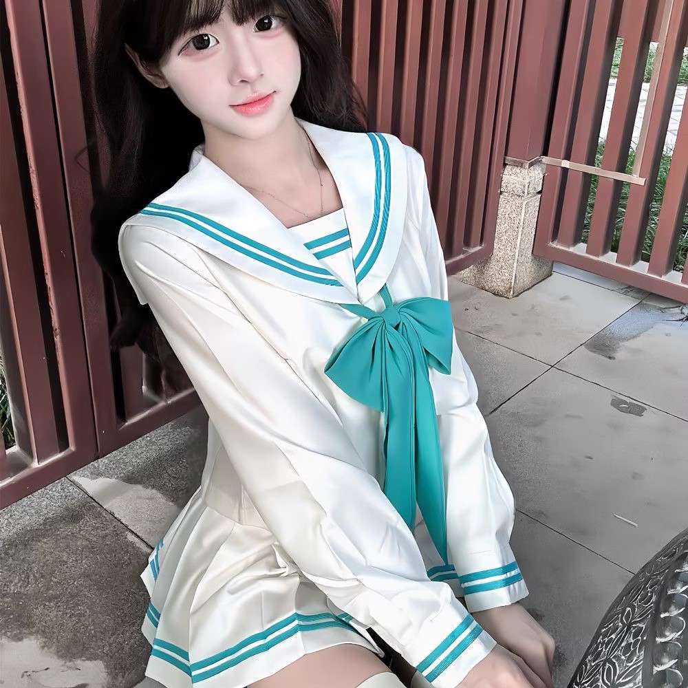 Vêtements d'étudiant tenue de marin blanc rose école japonaise Jk uniforme marin Fuku coréen femmes lycéennes filles Seifuku