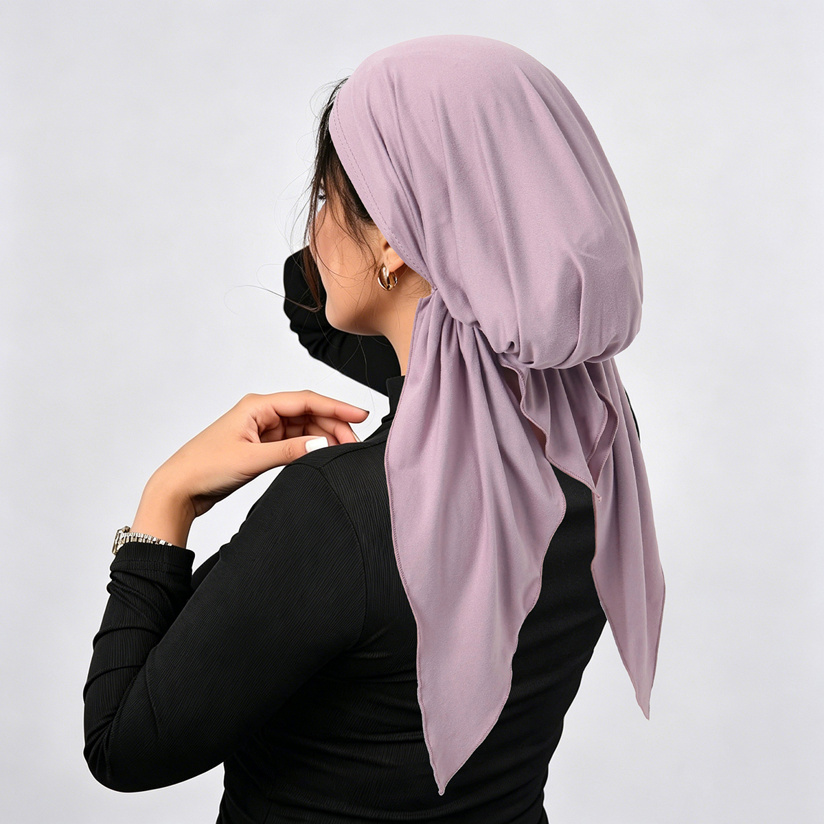 Chapeaux Hijab Turban Élastiques Doux et Respirants à Longue Queue pour Femmes et Filles, Idéaux pour la Chimiothérapie