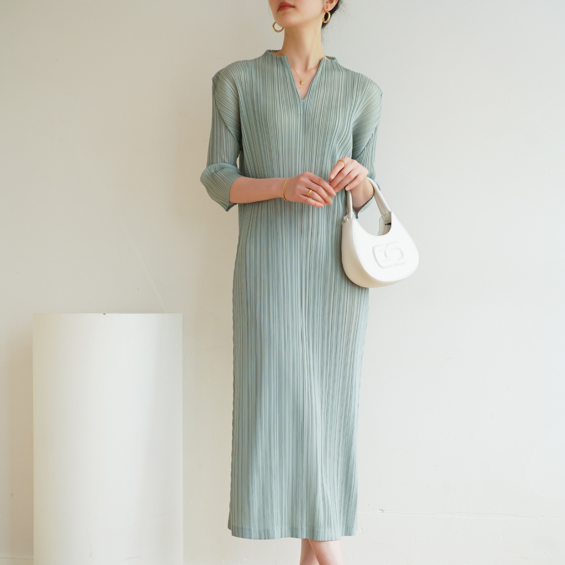 Ata Yake-Robe plissée à manches longues pour femmes, robes noires décontractées, vêtements esthétiques élégants, mode coréenne, créateur, printemps, hiver, 2025