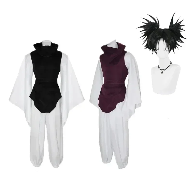 Anime Jujutsu JJK Manga Choso Cosplay Costume, Kaimmense Choso Cos, Top GlaPants, Uniforme Bordeaux, Tenue d'Halloween pour Femme et Homme