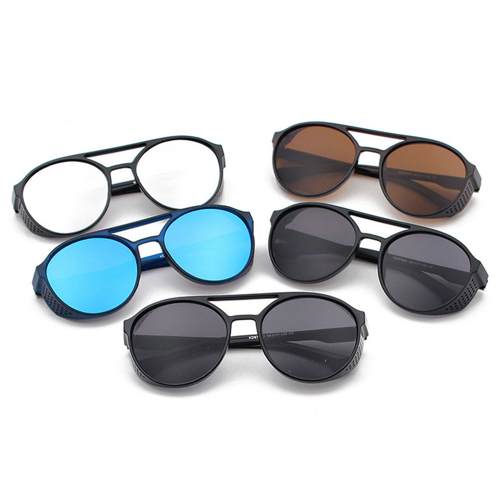 Lunettes de soleil rétro classiques pour hommes, lunettes de mode punk, lunettes de créateur de marque, lunettes de soleil vintage pour hommes, UV400 EyeChester