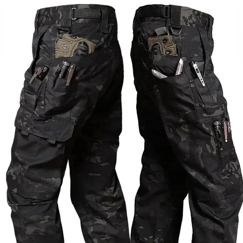 Pantalon Cargo pour hommes, pantalon de travail multi-poches, pantalon tactique décontracté, vêtements d'extérieur droits, résistant à l'usure, automne et hiver