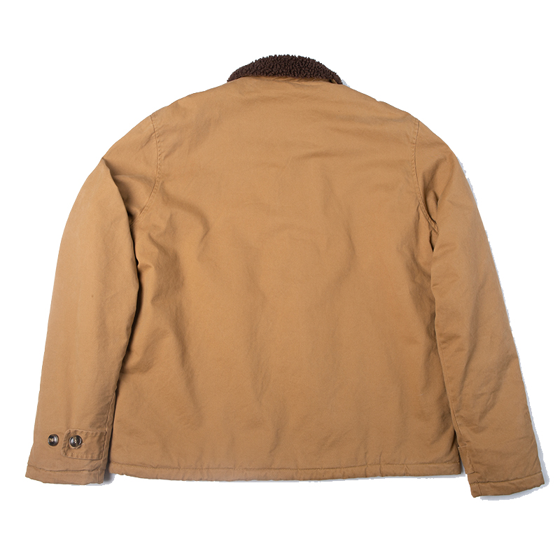 Haute qualité 100 coton vintage USN WW2 USMC épais sherpa polaire vêtements d'hiver kaki travail militaire blanc N1 pont veste pour hommes
