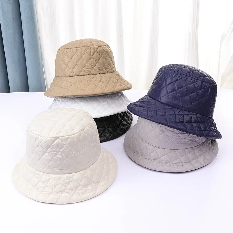 Losange en coton ultra-léger pour femme, chapeau de poisson, casquette Suffolk, veste chaude, décontracté coréen, casquettes ander, Y2K, hiver, nouveau