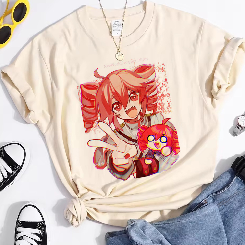 Kasane Teto chemise fille classique graphique université hip hop années 80 streetwear chemise coloré confortable classique Punk Y2k respirant