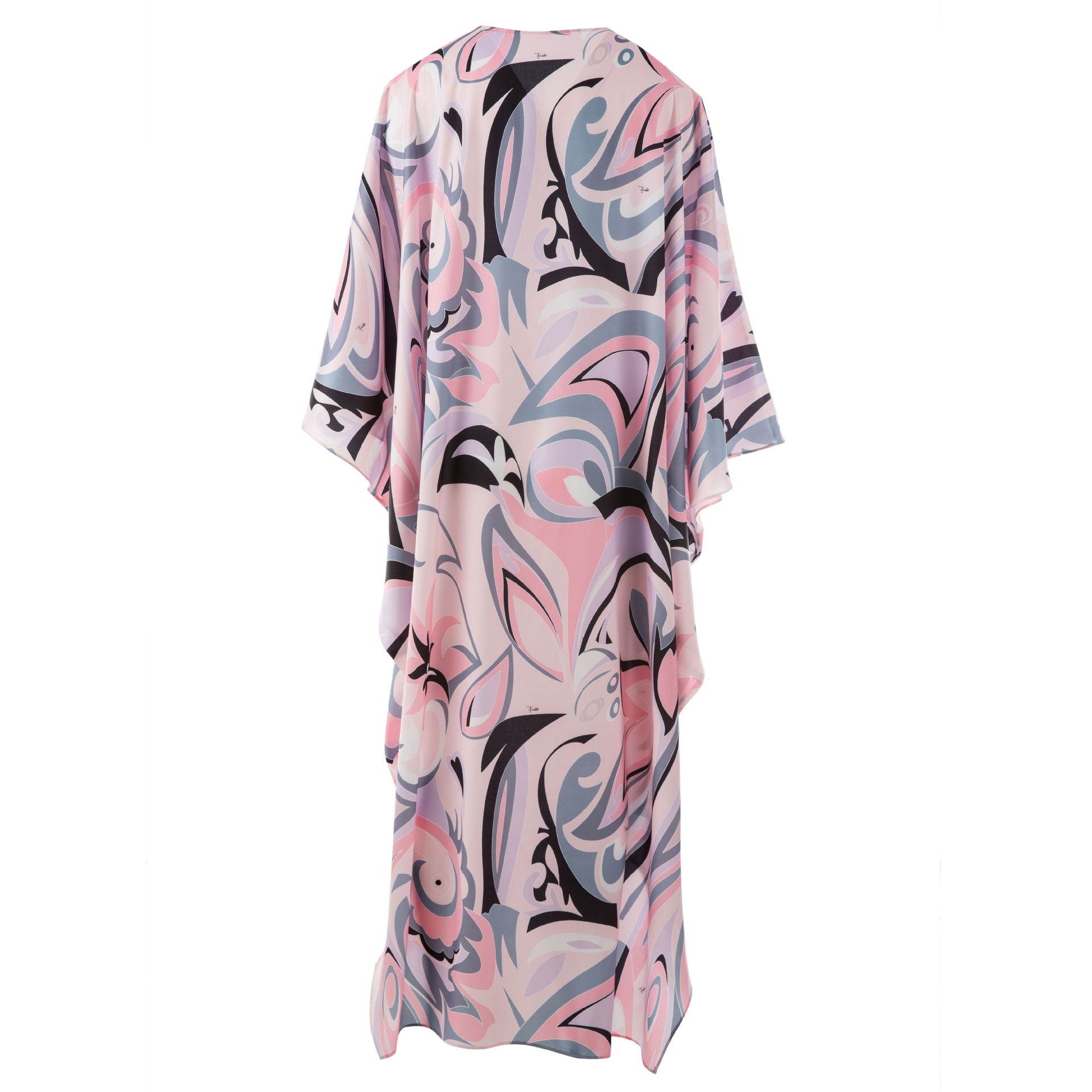 Robe caftan de créateur de luxe 2025 |   Robe de plage longue en soie surdimensionnée pour femme |   Vêtements de vacances d'été multicolores