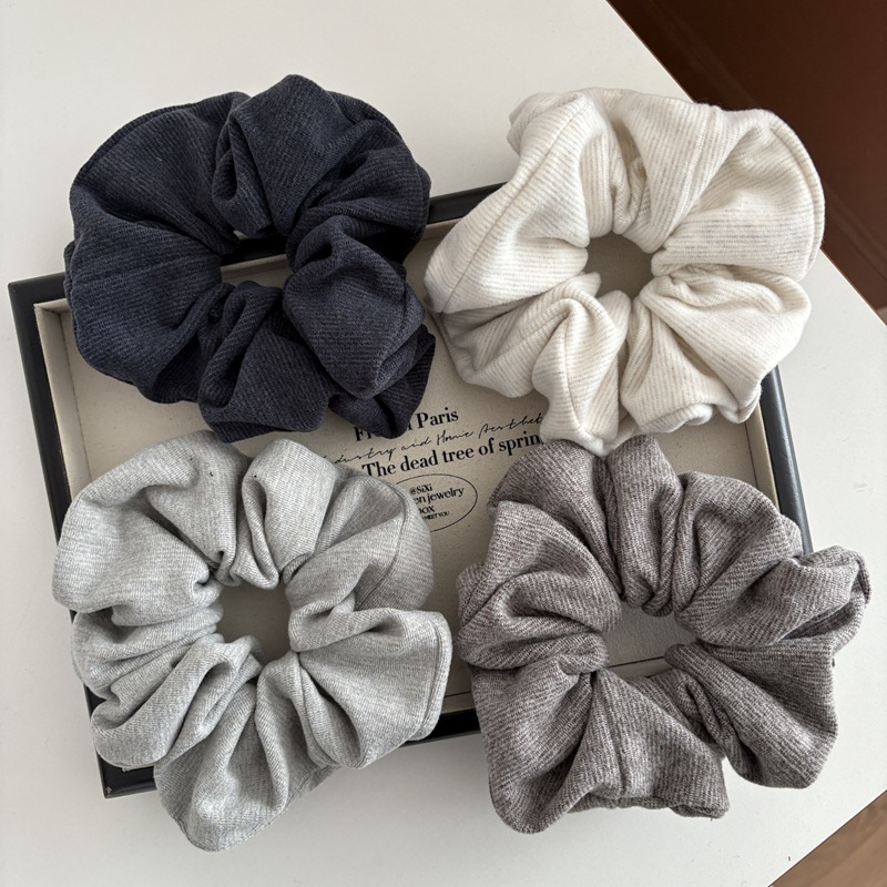Chouchous en coton tricoté pour femmes, bandes élastiques douces et chaudes, élégantes, solides, queue de cheval, accessoires pour cheveux, automne et hiver