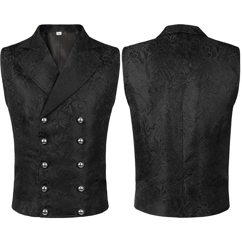 Nouvelle tenue médiévale pour homme, robe longue gothique rétro, costume d'Halloween