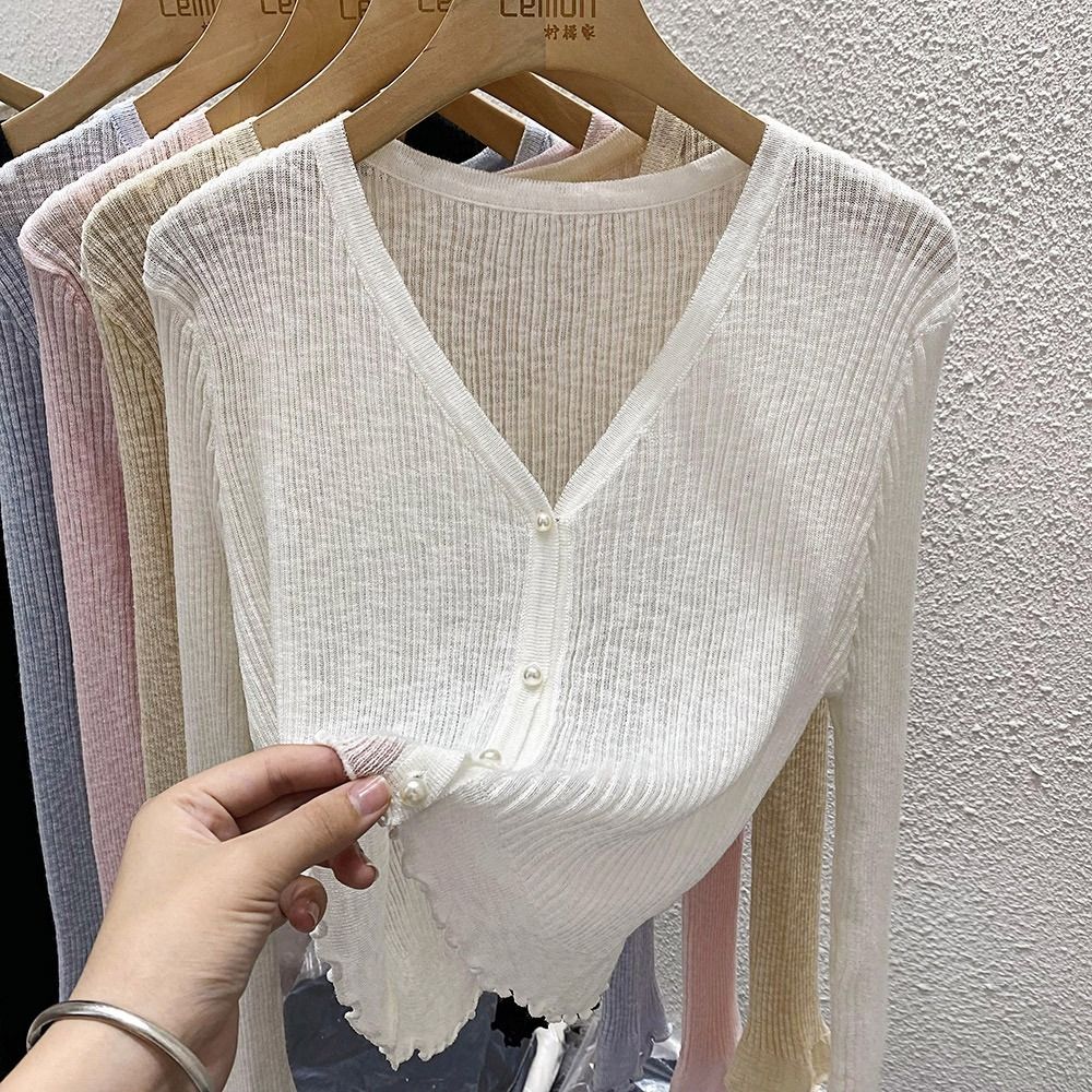 Ice InjLong Sleeves Coat for Women, Cool Beach Cardigan, Respirant, Sun Protection Clothing for Women, Summer