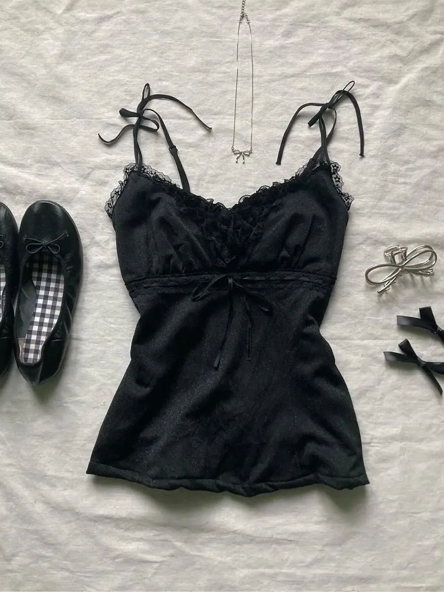 Punk Y2k jupes femmes vêtements Goth Sexy Ropa esthétique rayure taille haute dentelle nœud MIni jupes Grunge Emo fille 2000s jupe courte