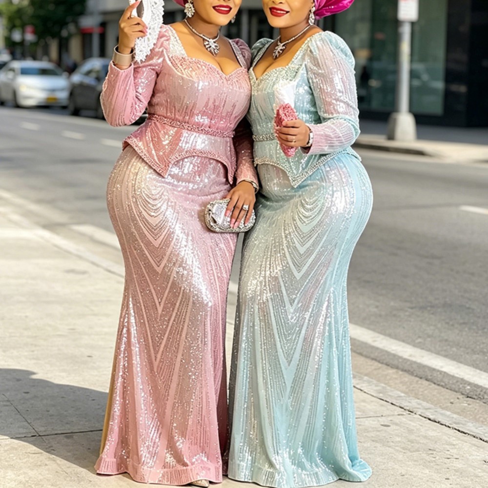 Robes Bubu de Luxe à Paillettes 2025, Robes Turques pour Femmes en Solde, Robes Africaines pour Femmes, Vêtement Africain Femme Luxe