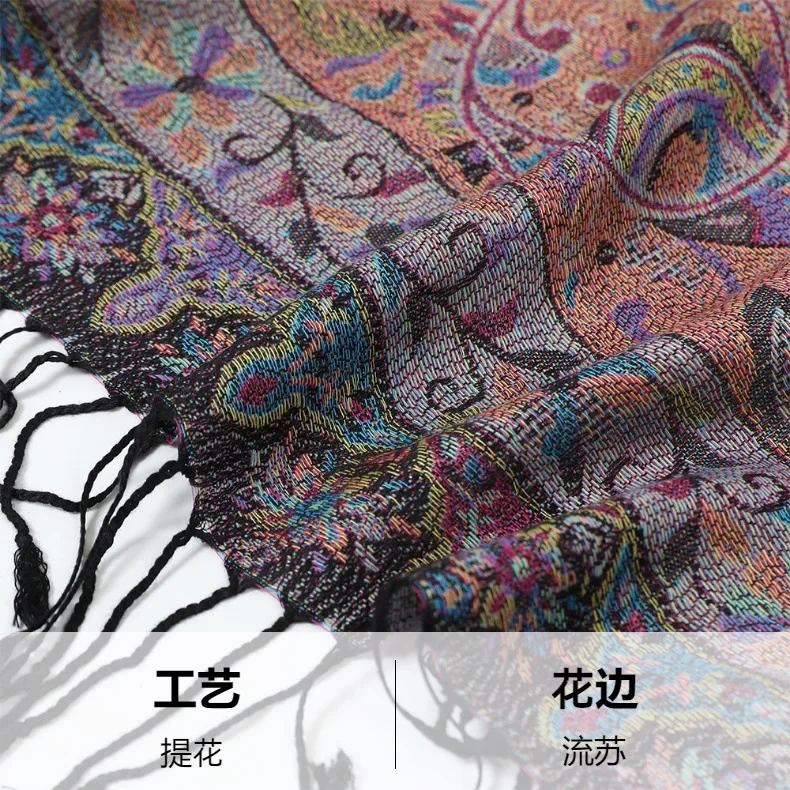 Pashmina Hijab écharpe imprimé Hijabs Long cachemire châle femme Foulard doux Turban bandeau femmes bandeau marque de luxe châle