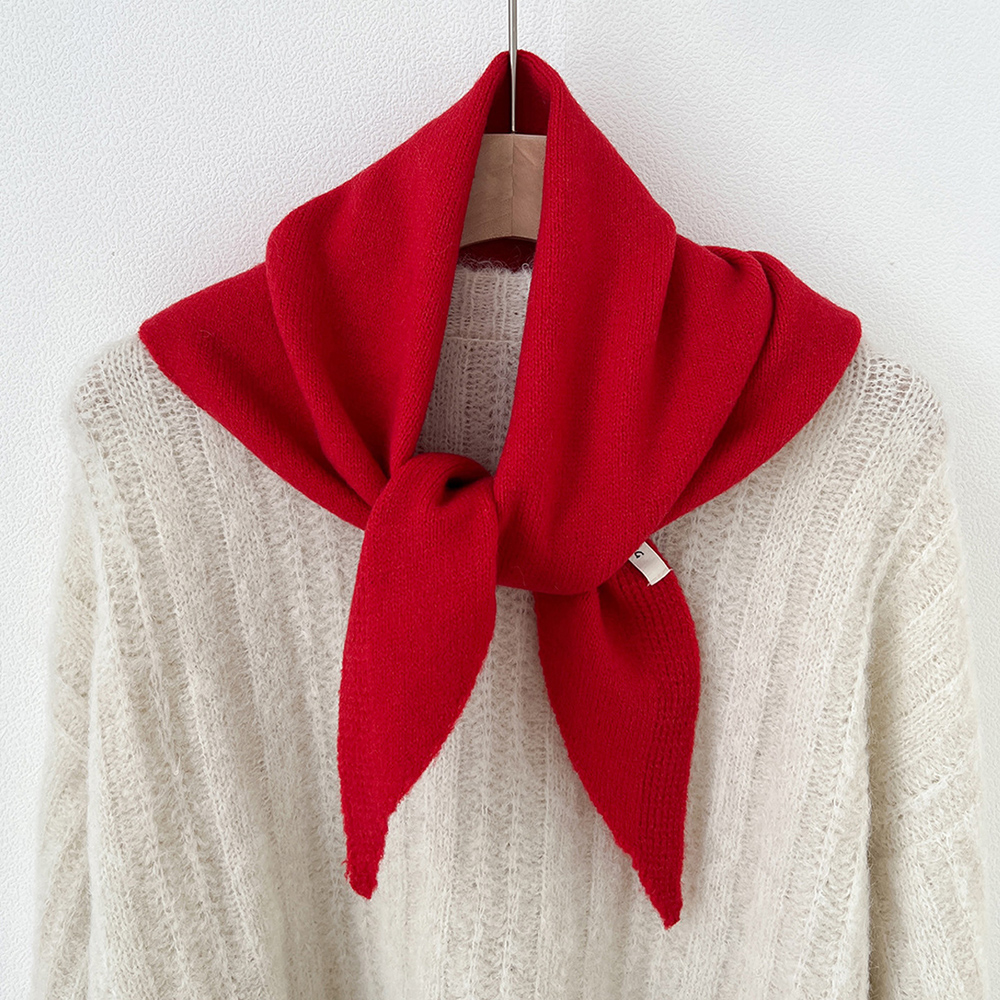 Nouvelle laine tricoté écharpe multi-fonctionnelle chaude triangulaire écharpe femmes foulard hiver chaud tricot foulard enveloppe de cheveux