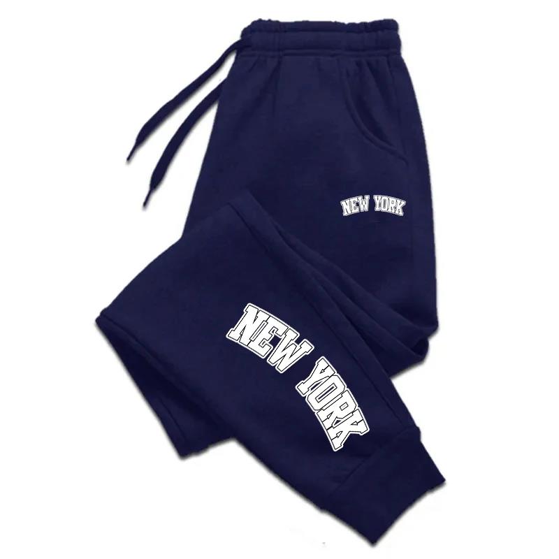 Pantalon de jogging décontracté unisexe 2026 New York – Qualité supérieure, idéal pour l'extérieur, mode polyvalente, taille élastique