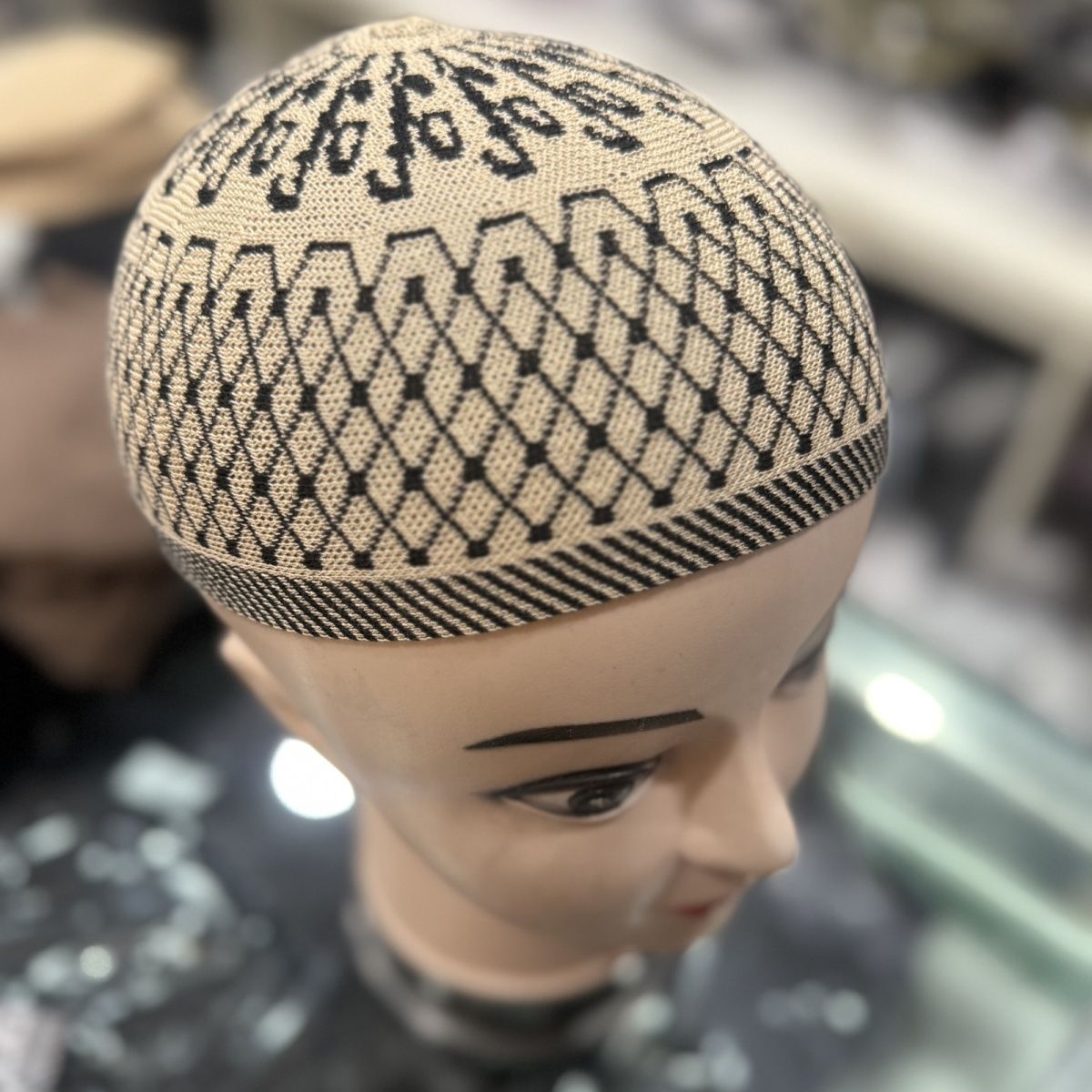 Chapeaux ethniques pour hommes africains casquette tricotée Eid prière kaki rue Melon chapeau mode classique Islam bonnets Kuki casquettes mâle 54-59 cm