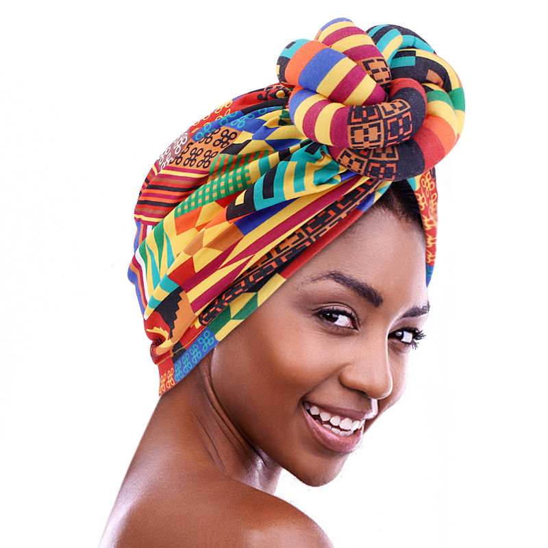 Turban extensible imprimé africain pour femmes, grande fleur, Bonnet, chapeau pré-fabriqué, nœud supérieur, couvre-chef pour fête de mariage, nouvelle collection